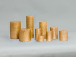 Rustik Stumpen gold versch. Größen